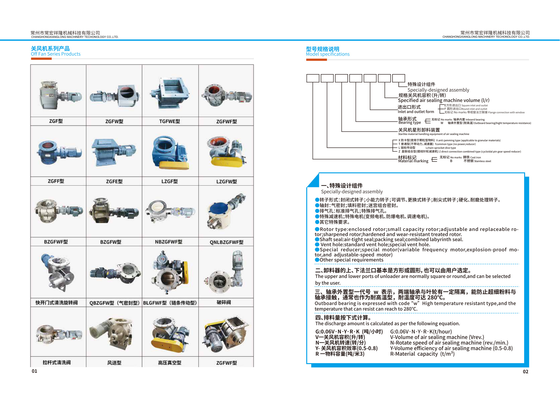 Catalogue page 3, complete selection manual page