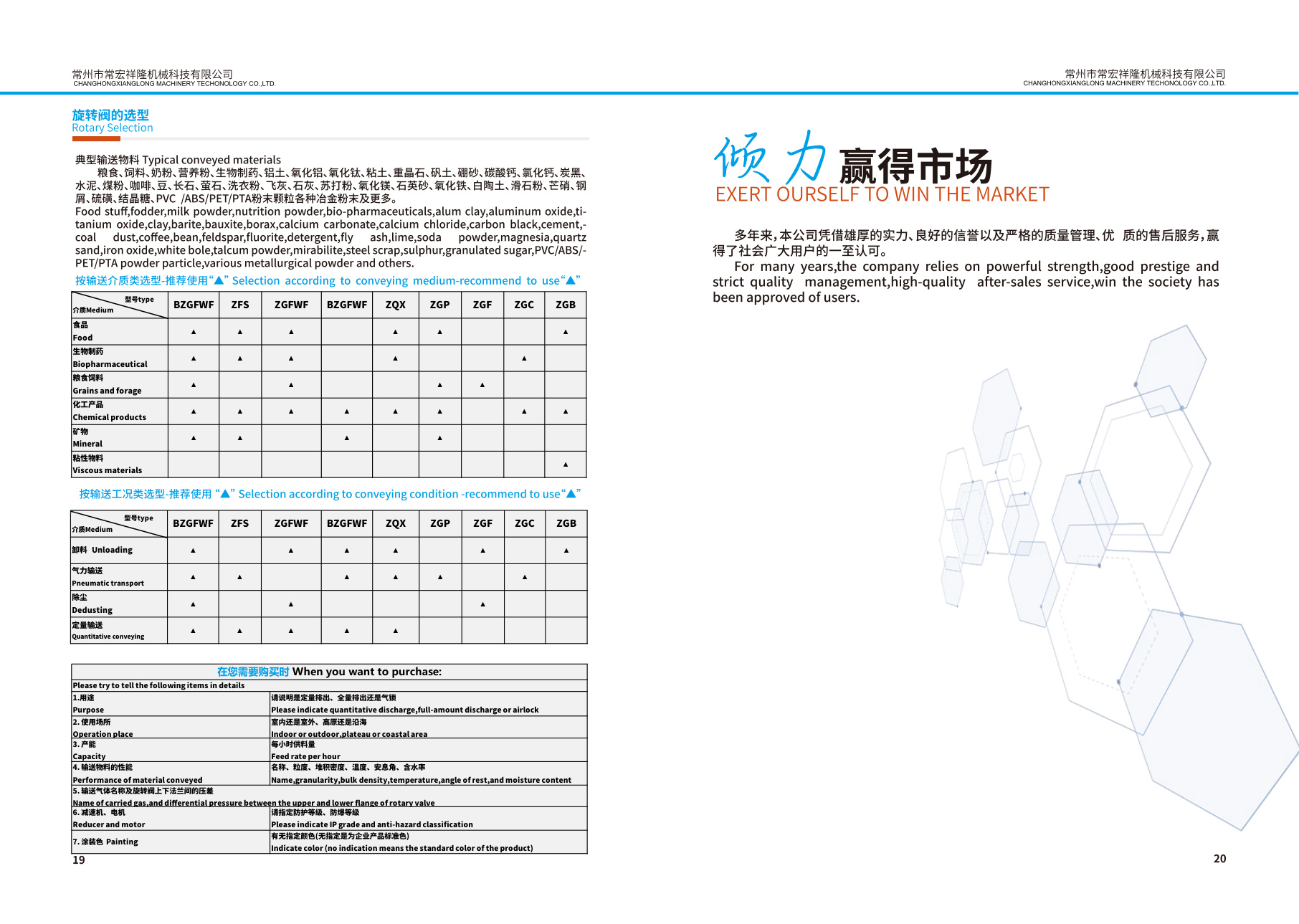 Catalogue page 12, complete selection manual page