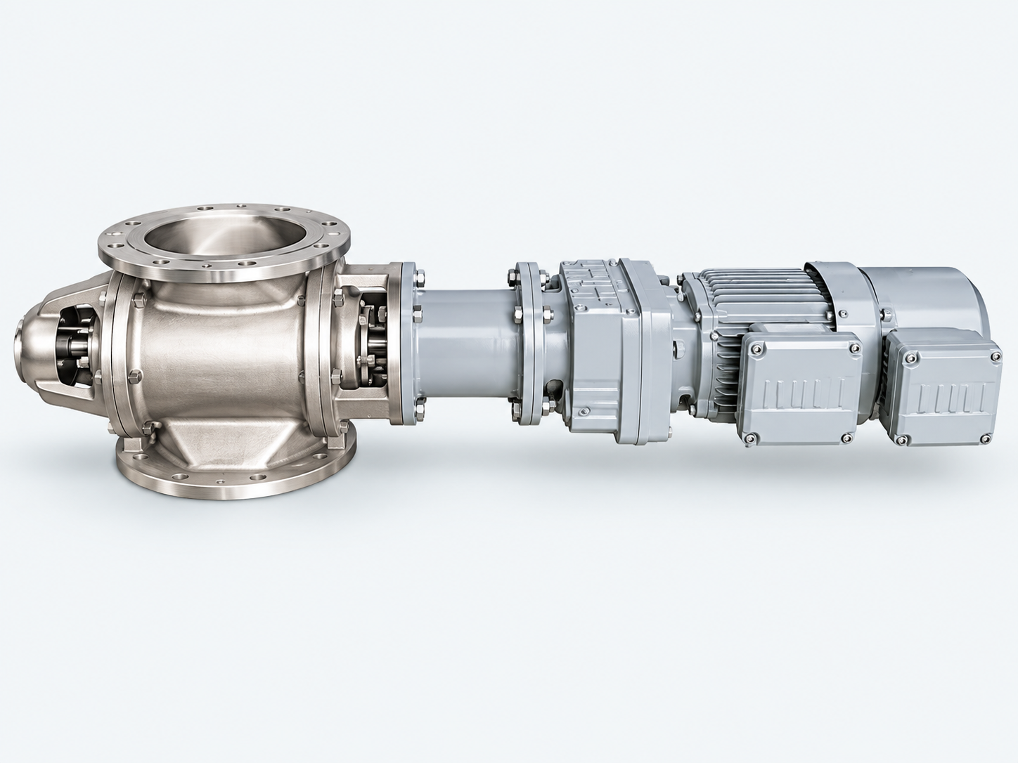 Lined rotary valve for demanding materials